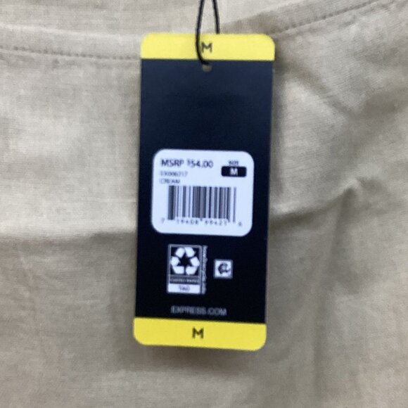 Express Linen Tank Top in Beige -‎ Large - Picture 3 of 5